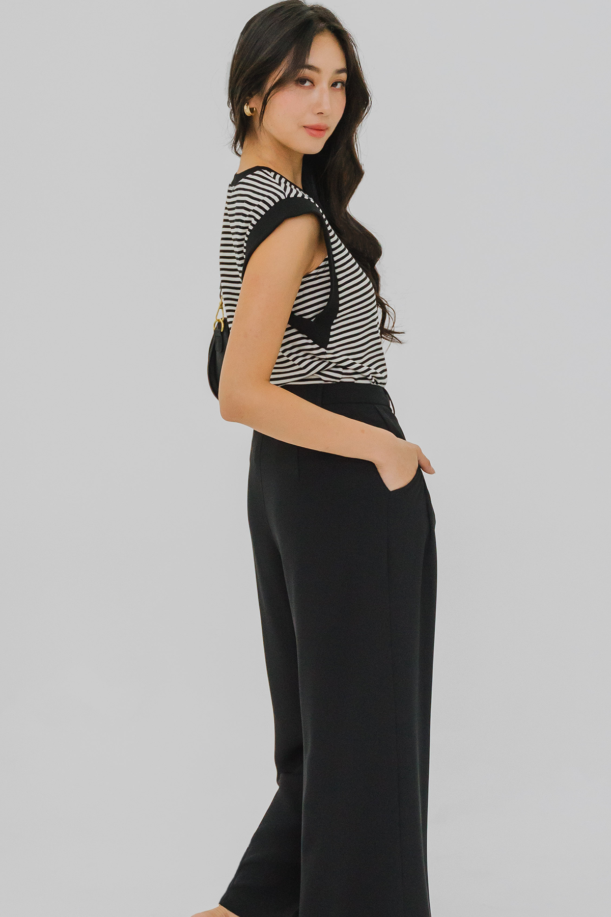 Dale Relaxed Tailored Pants (Black)
