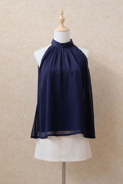 Lenora Halter Top (Navy)