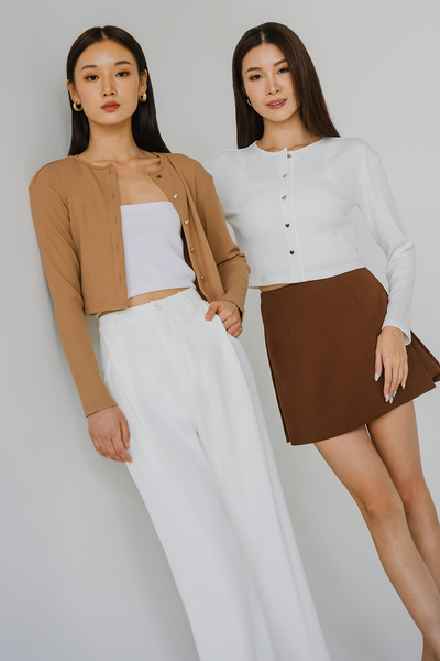 Timeless Peek-A-Boo Skort (Russet)