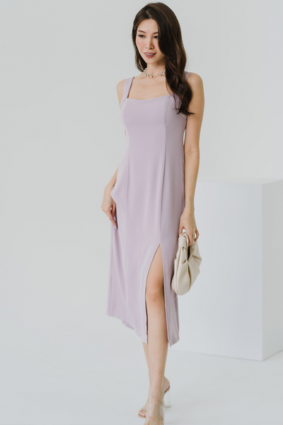 Nothing Finer Slit Dress (Lilac)