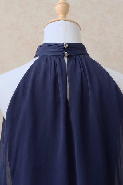 Lenora Halter Top (Navy)