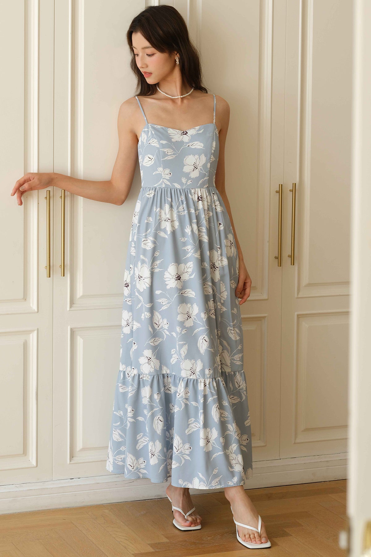 With Grace Padded Dress (Sky)