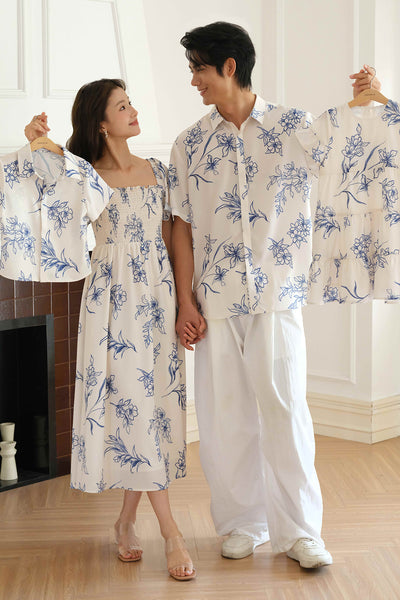 With Grace Sleeve Dress (Porcelain)