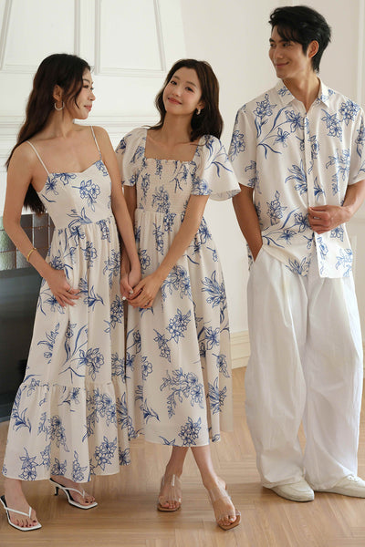 With Grace Sleeve Dress (Porcelain)