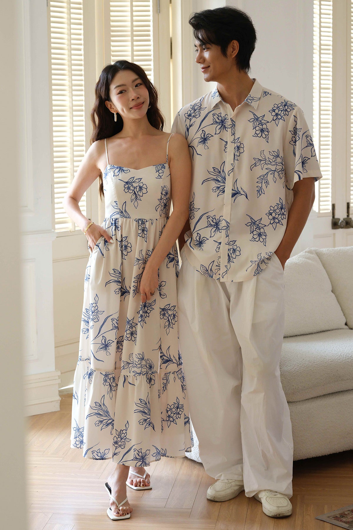 Backorder* With Grace Padded Dress (Porcelain)