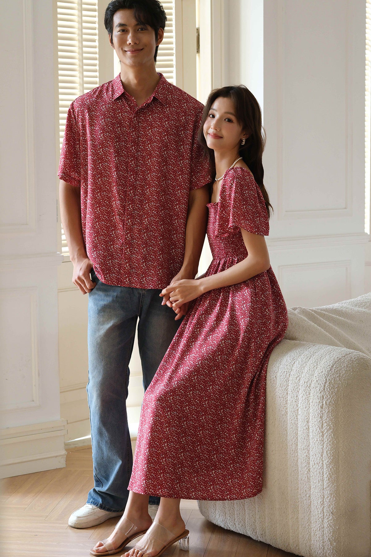With Grace Sleeve Dress (Merlot)