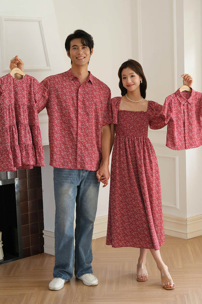 With Grace Collar Shirt (Merlot)