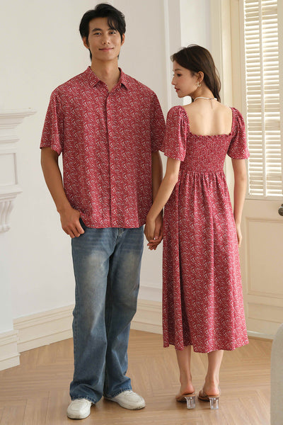 With Grace Collar Shirt (Merlot)