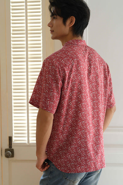 With Grace Collar Shirt (Merlot)