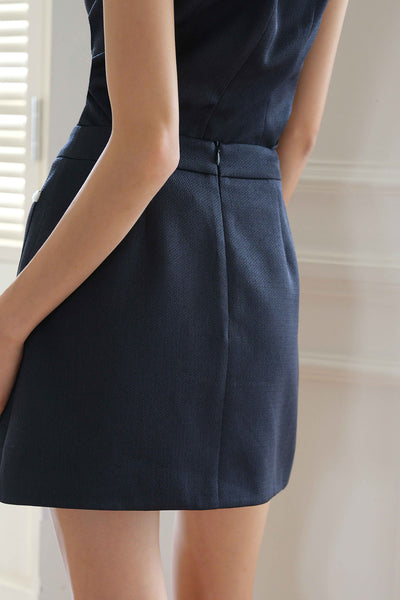 Montclair Tweed Skort (Navy)