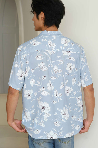 With Grace Collar Shirt (Sky)