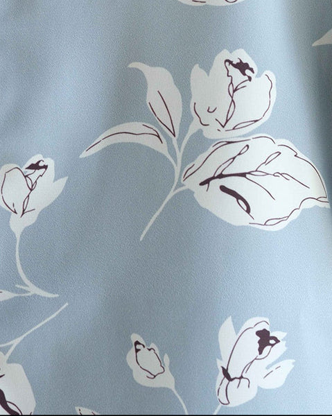 Mini With Grace Collar Shirt (Sky)