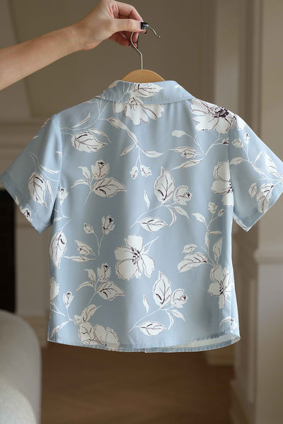 Mini With Grace Collar Shirt (Sky)