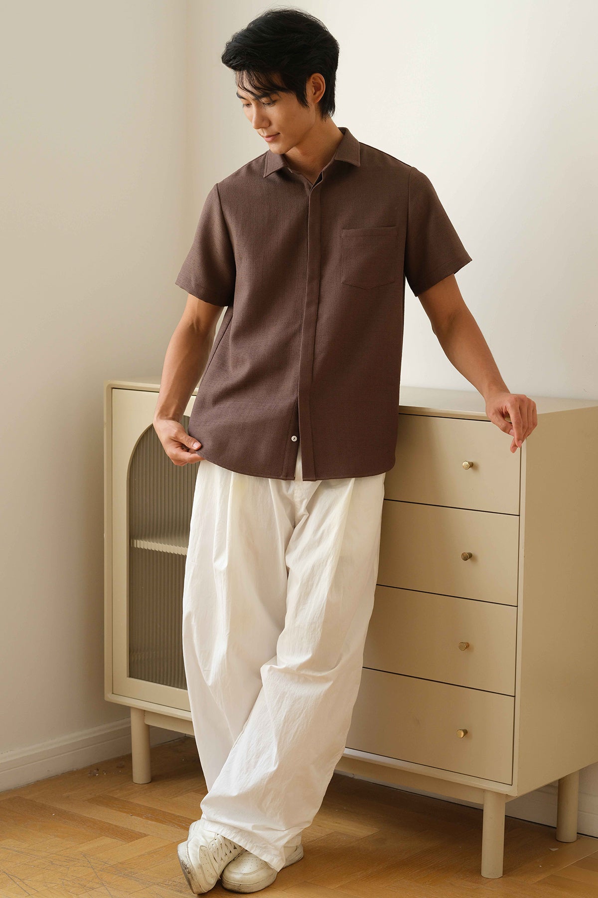 Rowan Collar Shirt (Brown)