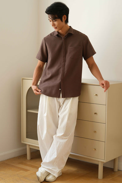 Rowan Collar Shirt (Brown)