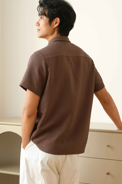 Rowan Collar Shirt (Brown)