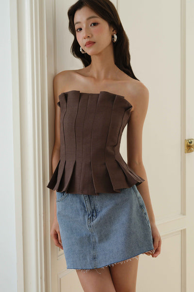 Rowan Bandeau Top (Brown)
