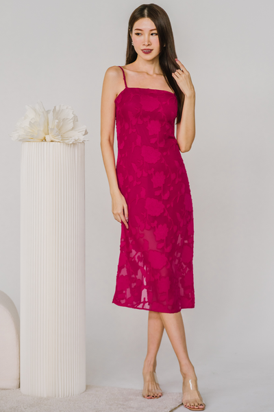 Fuchsia sales lace dress