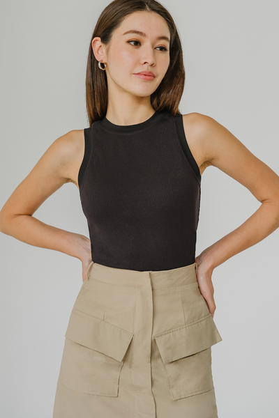 On The Road Cargo Skirt With Belt (Khaki)