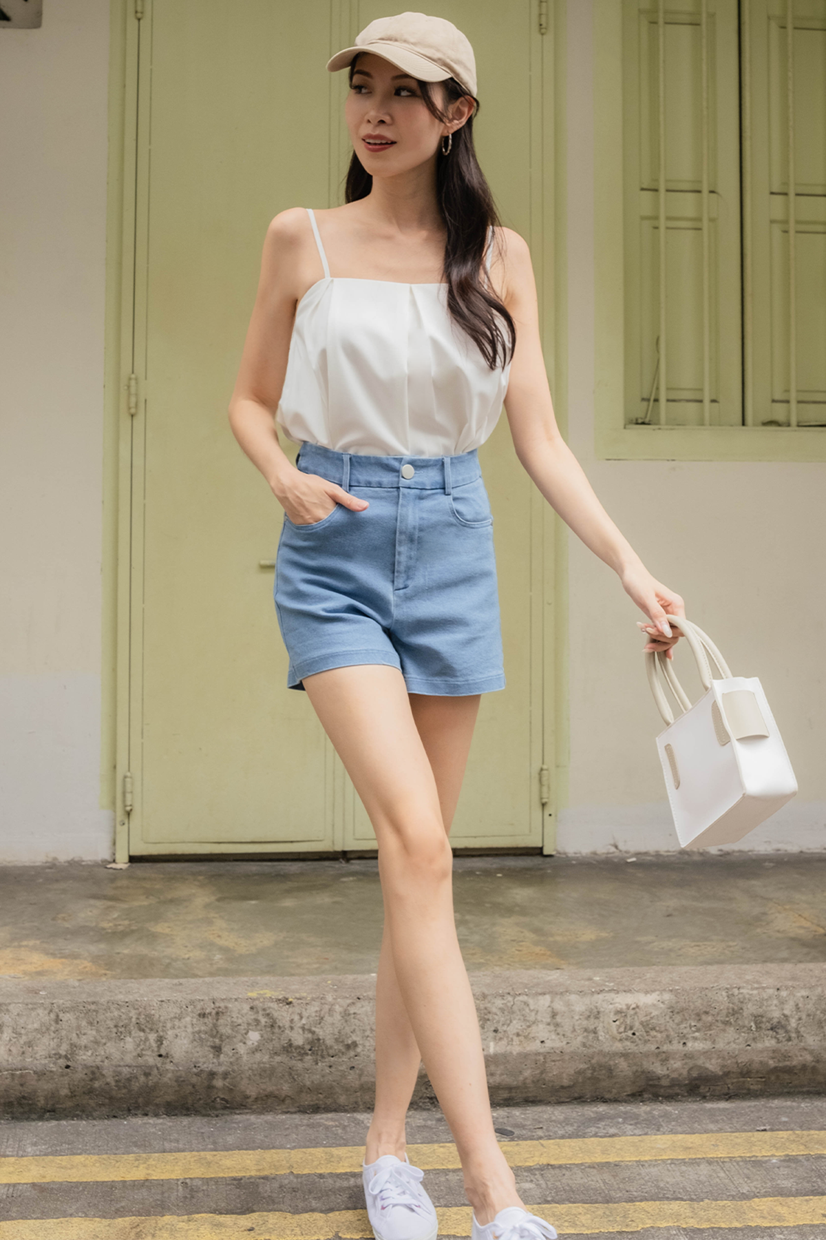 Lissom Pleated Top (White)