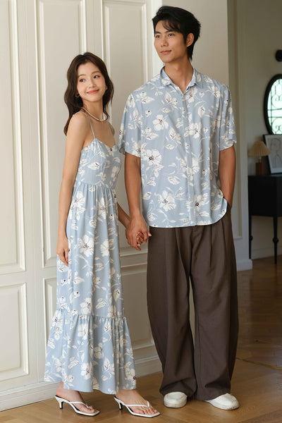 With Grace Padded Dress (Sky)