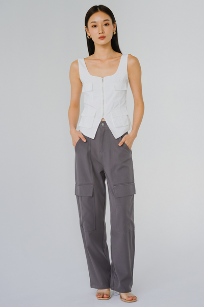 Flexi Pocket Top (White)