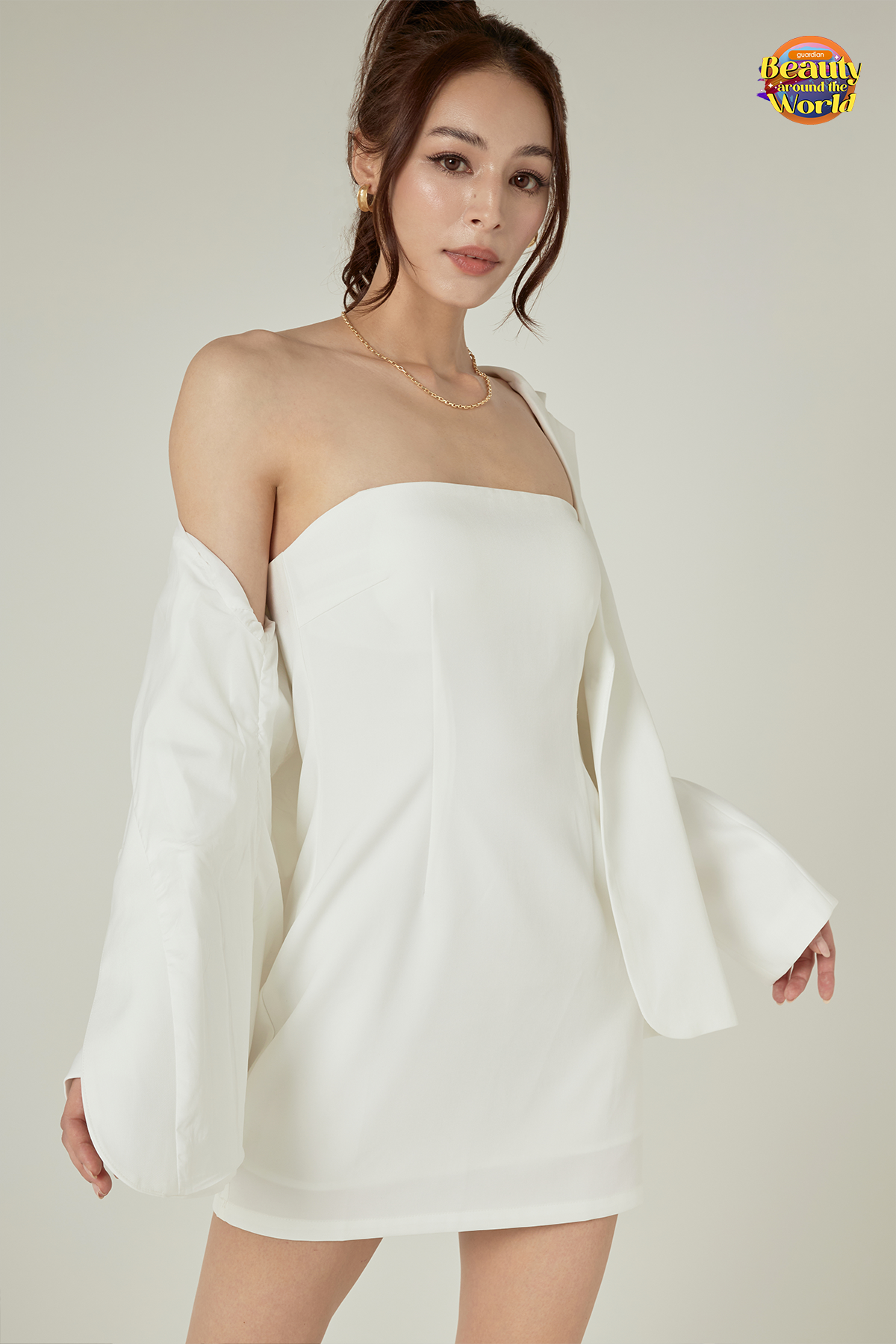Issa Sculptor Dress (White)
