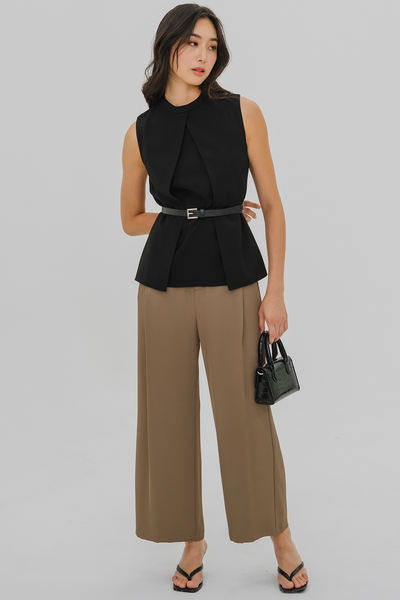 Dale Relaxed Tailored Pants (Coffee)