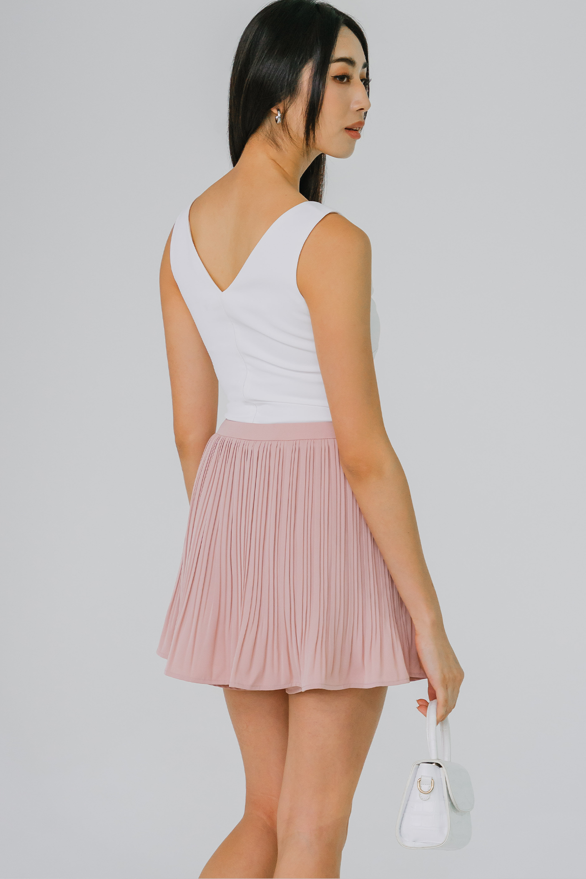 In The Mood Pleat Skorts (Pink)