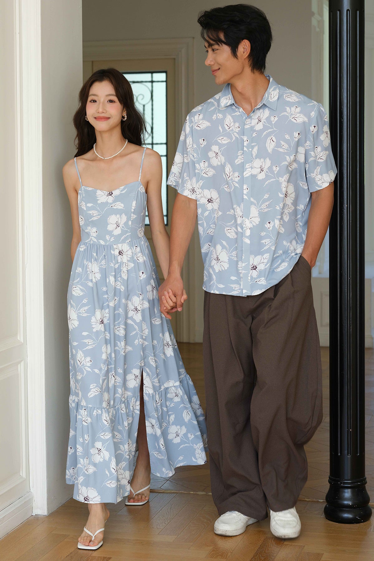 With Grace Padded Dress (Sky)