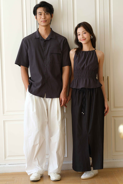 New Romantics Halter Top (Grey)