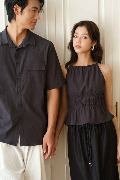 New Romantics Halter Top (Grey)