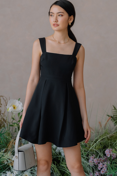 Gisele Everyday Romper Dress (Black)