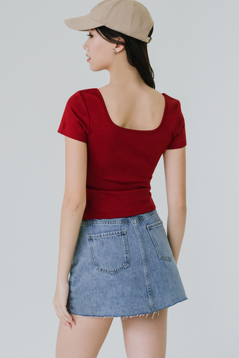 Eva Reversible Tee (Red)