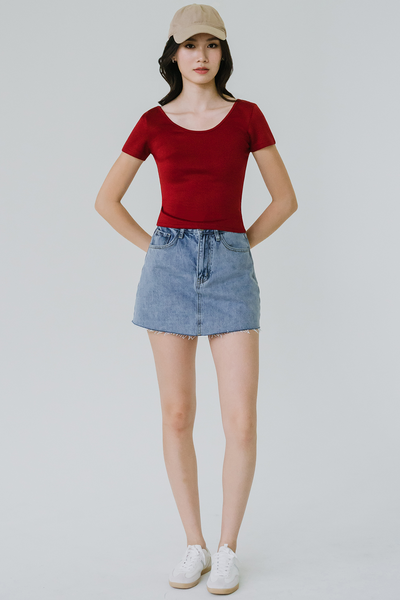 Eva Reversible Tee (Red)