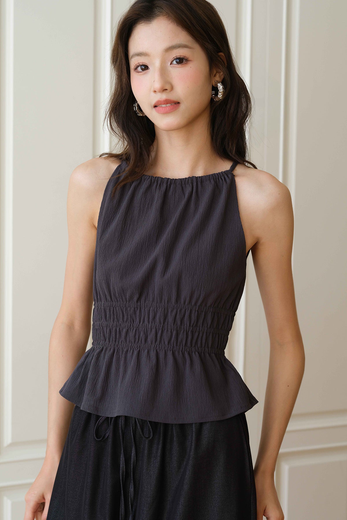 New Romantics Halter Top (Grey)