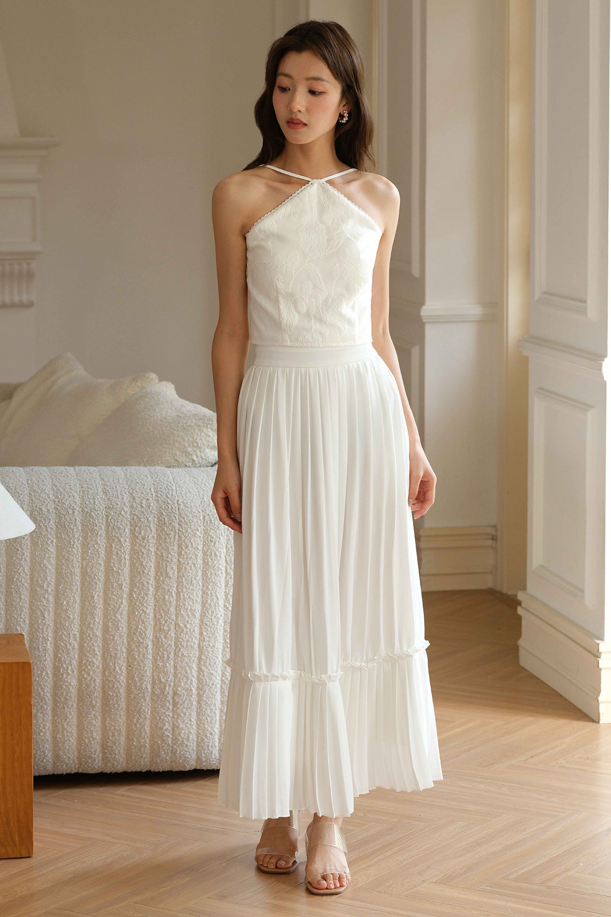 First Bloom Padded Top (White)