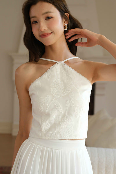 First Bloom Padded Top (White)