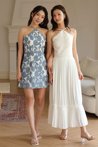 First Bloom Padded Dress (Blue)