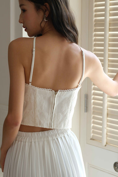 First Bloom Padded Top (White)