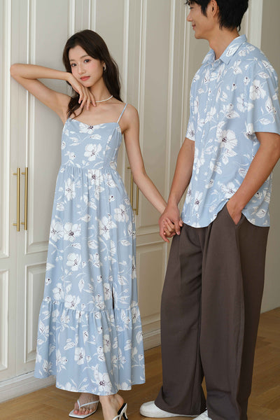 With Grace Padded Dress (Sky)