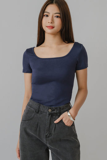 Eva Reversible Tee (Navy)