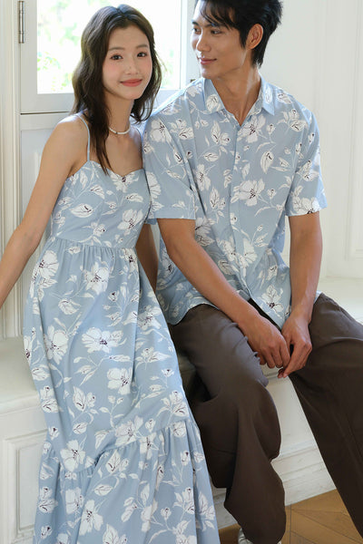 With Grace Padded Dress (Sky)