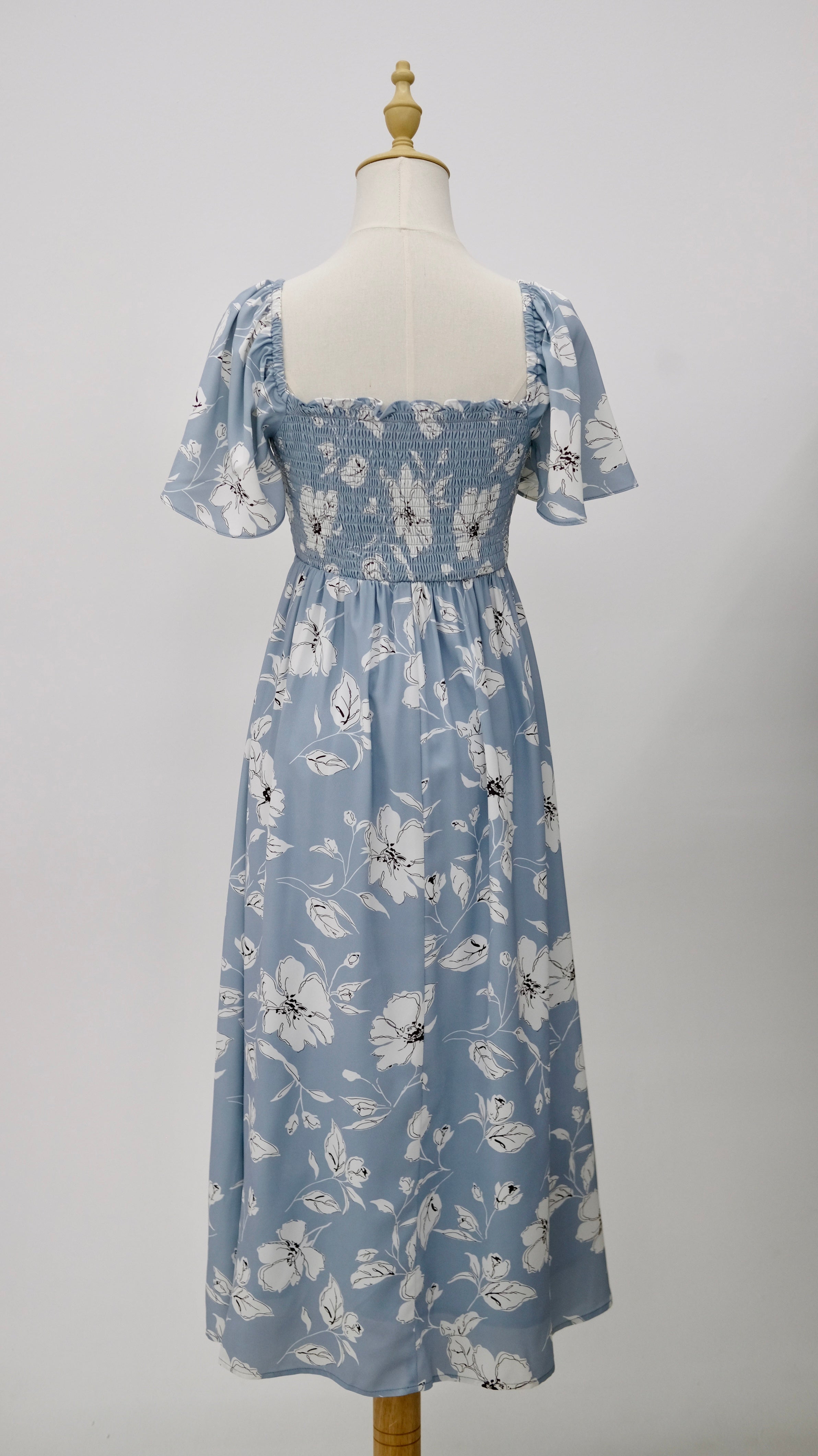 With Grace Sleeve Dress (Sky)