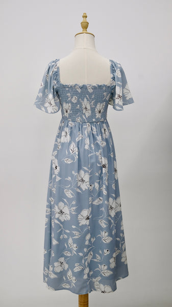 With Grace Sleeve Dress (Sky)