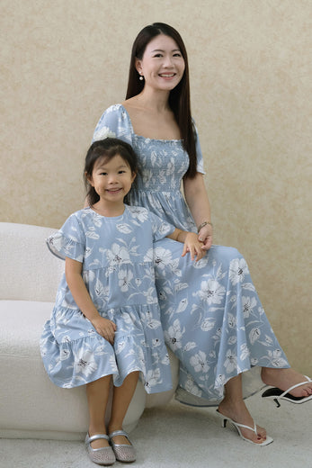 With Grace Sleeve Dress (Sky)