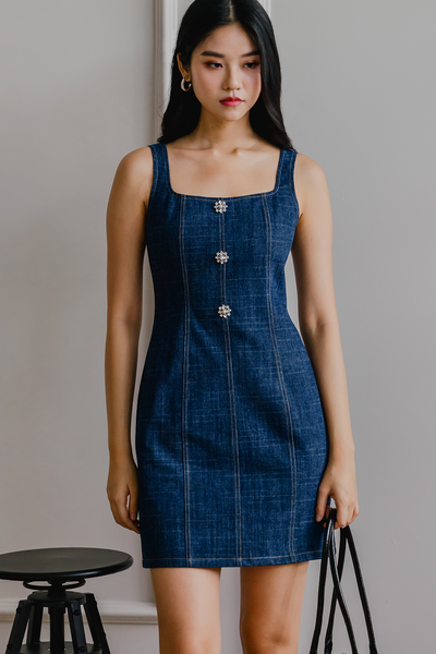 Maison Denim Dress (Dark Blue)