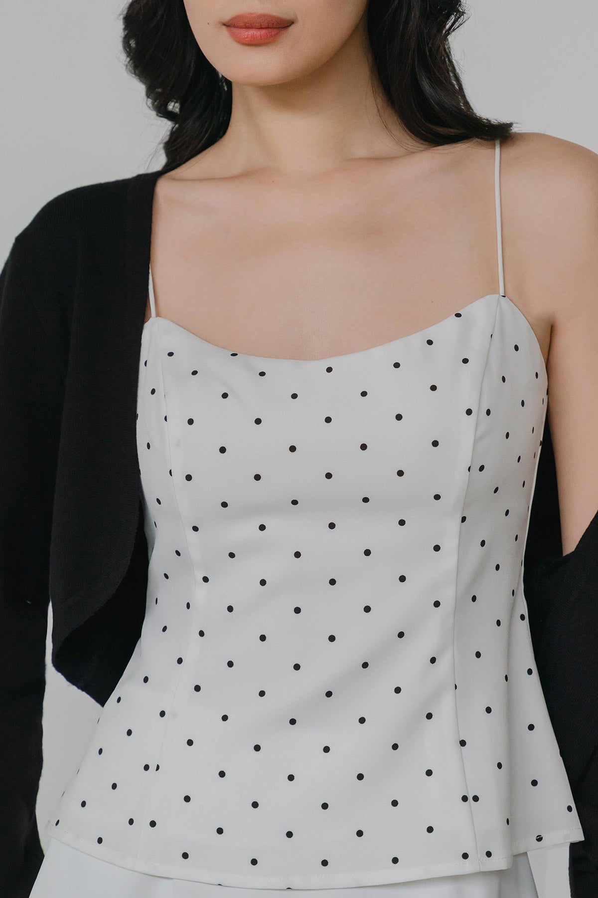 Softline Cropped Cardigan (Black)