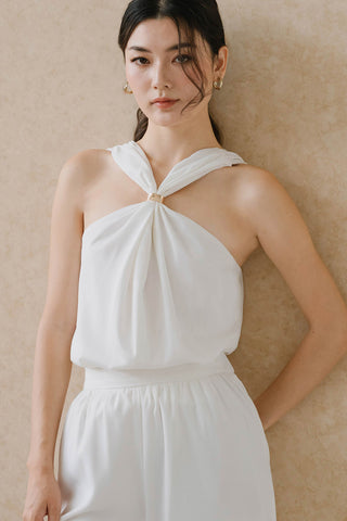 Khalessi Halter Top (White)