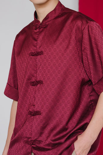 Lunar’s Song Knot Shirt (Burgundy)